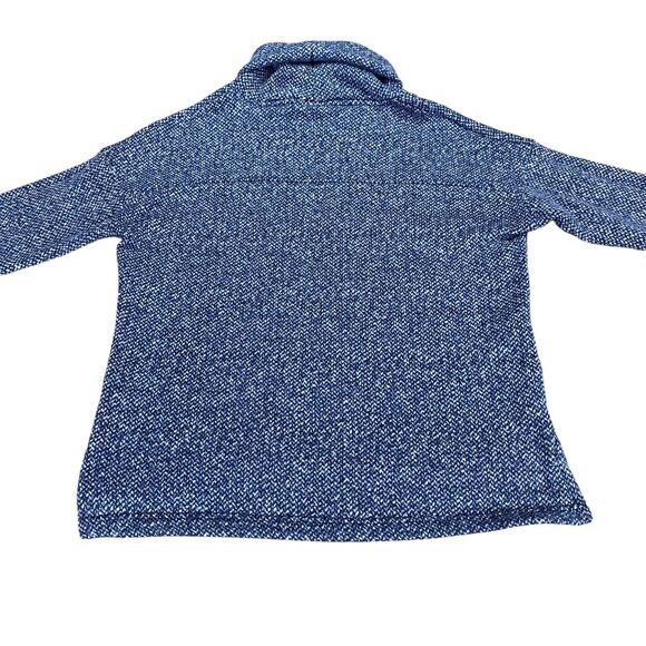 Columbia Sweater Womens XL Blue Knit Polyester Long Sleeve High Low Turtleneck - Picture 8 of 10